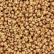 Miyuki rocailles Perlen 11/0 - Galvanized yellow gold 11-1053